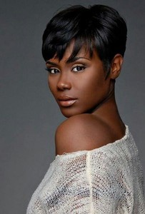 6 Inch Short Pixie Wigs For African American Women The Same As The Hairstyle In The Picture np