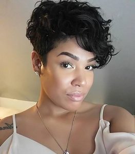 8 Inch Short Wigs For African American Women The Same As The Hairstyle In The Picture nm
