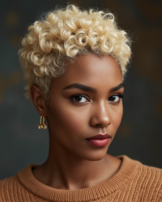 6 Inch Short Curly Wigs For African American Women The Same As The Hairstyle In The Picture tq