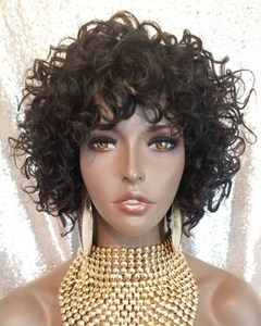 10 Inch Curly Wigs For African American Women High Quality Popular Natural Fashion Wigs qo
