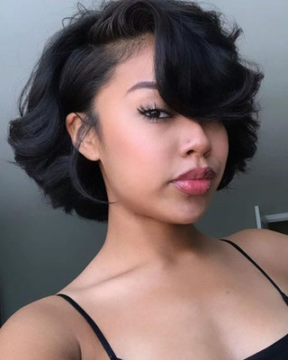 10 Inch Short Bob Wigs For African American Women The Same As The Hairstyle In The Picture sa