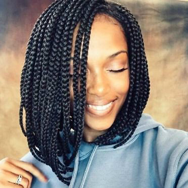 12 Inch Braided Wigs For African American Women The Same As The Hairstyle In The Picture iw