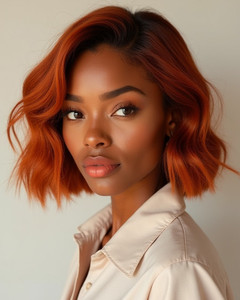 10 Inch Wavy Bob Wigs For African American Women The Same As The Hairstyle In The Picture mk