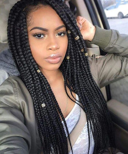 26 Inch Braided Wigs For African American Women The Same As The Hairstyle In The Picture hz