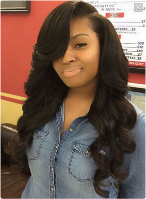 24 Inch Wavy Long Wigs For African American Women The Same As The Hairstyle In The Picture qj