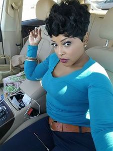 8 Inch Short Curly Wigs For African American Women The Same As The Hairstyle In The Picture ai