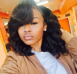 14 Inch Wavy Bob Wigs For African American Women The Same As The Hairstyle In Picture nj