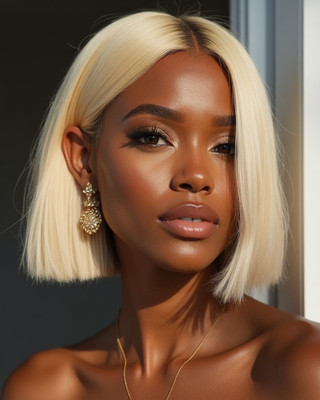 10 Inch Straight Bob Wigs For African American Women The Same As The Hairstyle In The Picture rd