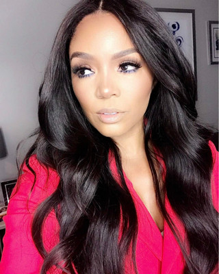 24 Inch Wavy Long Wigs For African American Women The Same As The Hairstyle In Picture bh