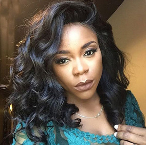 14 Inch Wavy Wigs For African American Women The Same As The Hairstyle In The Picture lq