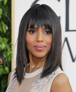 14 Inch Bob With Bangs Wigs For African American Women The Same As The Hairstyle In The Picture di