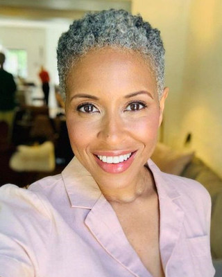 6 Inch Short Gray Wigs For African American Women The Same As The Hairstyle In The Picture rb