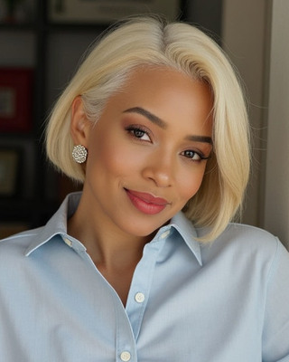 10 Inch Short Bob Wigs For African American Women The Same As The Hairstyle In The Picture rl