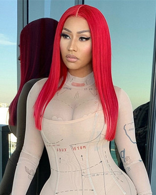 18 Inch Straight Wigs For African American Women The Same As The Hairstyle In The Picture ur