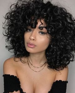 14 Inch Curly Wigs For African American Women The Same As The Hairstyle In The Picture cg