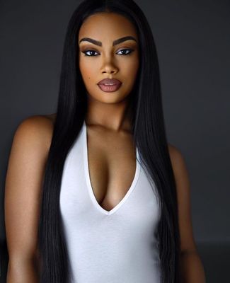 24 Inch Straight Long Wigs For African American Women The Same As The Hairstyle In The Picture fe