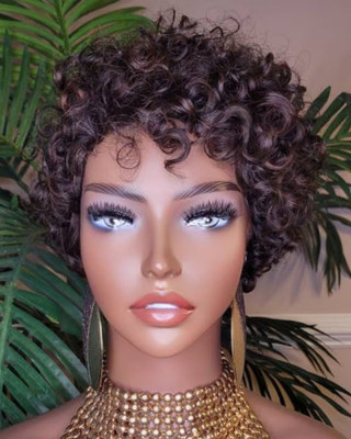 8 Inch Short Wigs For African American Women High Quality Popular Natural Fashion Wigs vn
