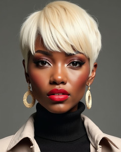 6 Inch Short Wigs For African American Women The Same As The Hairstyle In The Picture pt