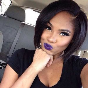 10 Inch Bob Wigs For African American Women The Same As The Hairstyle In The Picture hj