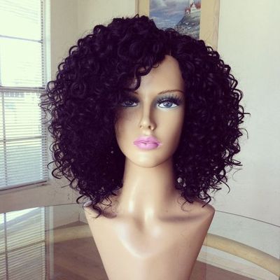 14 Inch Curly Wigs For African American Women The Same As The Hairstyle In The Picture nh