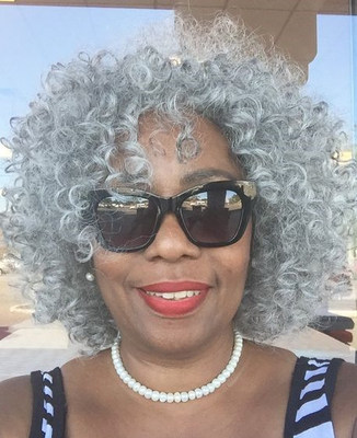 12 Inch Curly Gray Wigs For African American Women The Same As The Hairstyle In The Picture ub