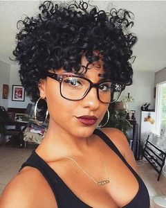 10 Inch Curly Wigs For African American Women The Same As The Hairstyle In The Picture fq