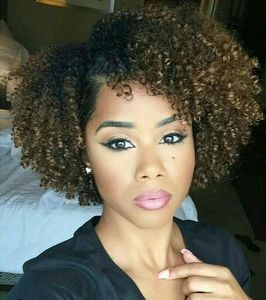 12 Inch Curly Wigs For African American Women The Same As The Hairstyle In The Picture nv