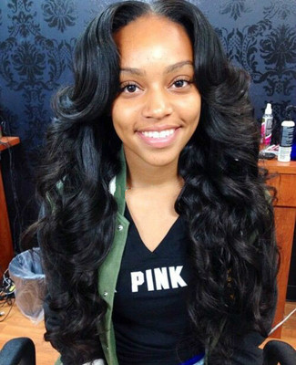 24 Inch Wavy Long Wigs For African American Women The Same As The Hairstyle In The Picture bj