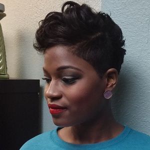 8 Inch Short Wigs For African American Women The Same As The Hairstyle In The Picture mv
