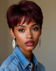 6 Inch Short Wigs For African American Women The Same As The Hairstyle In The Picture mh