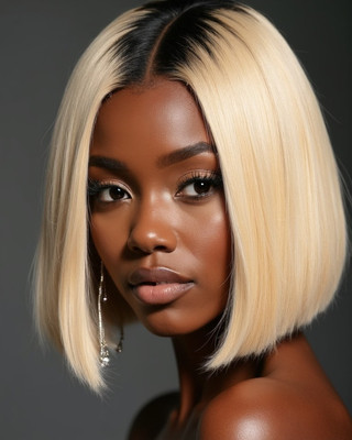 10 Inch Straight Bob Wigs For African American Women The Same As The Hairstyle In The Picture rl