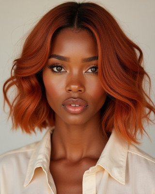 12 Inch Wavy Bob Wigs For African American Women The Same As The Hairstyle In The Picture sn