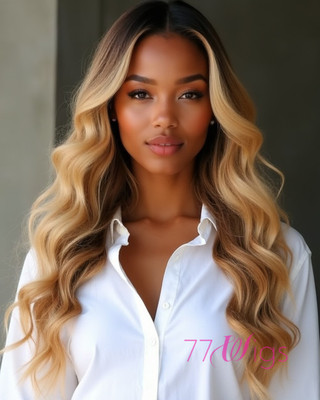 24 Inch Wavy Long Wigs For African American Women The Same As The Hairstyle In The Picture rn