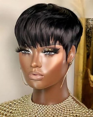 6 Inch Short Pixie Wigs For African American Women High Quality Popular Natural Fashion Wigs sh