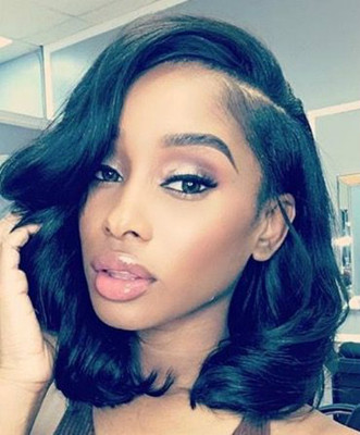 14 Inch Wavy Wigs For African American Women The Same As The Hairstyle In The Picture dr
